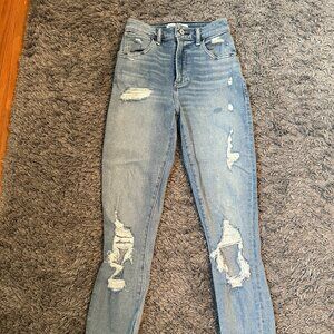 Abercrombie & Fitch Skinny Ankle High Rise Curve Love